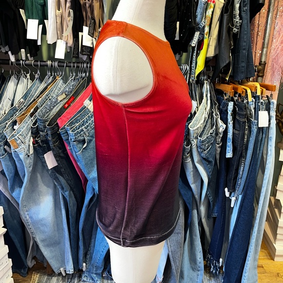 Vintage y2k Harley Davidson ombré velour tank top - Picture 2 of 4